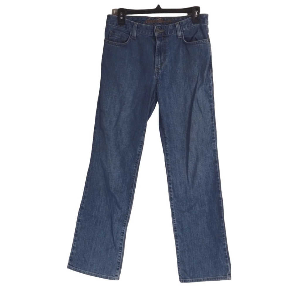 Eddie Bauer Natural Straight Leg Mid-rise Jeans Women's 4 Short 4S